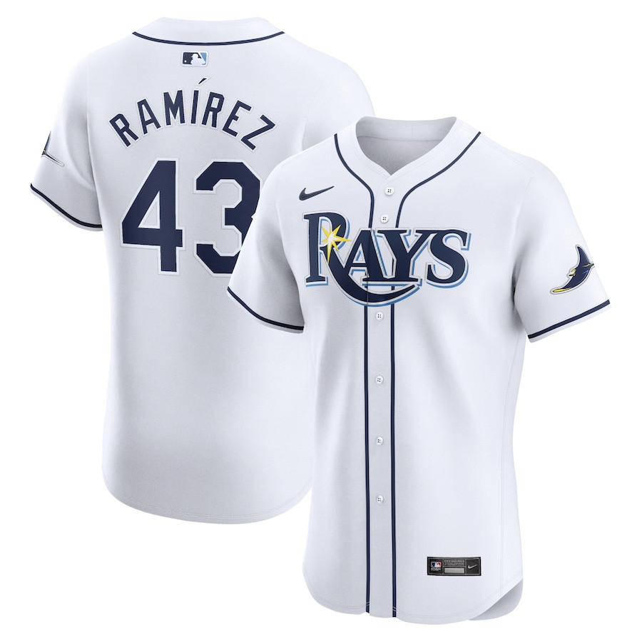 Harold Ramirez 43 Tampa Bay Rays Home Elite Player Men Jersey - White