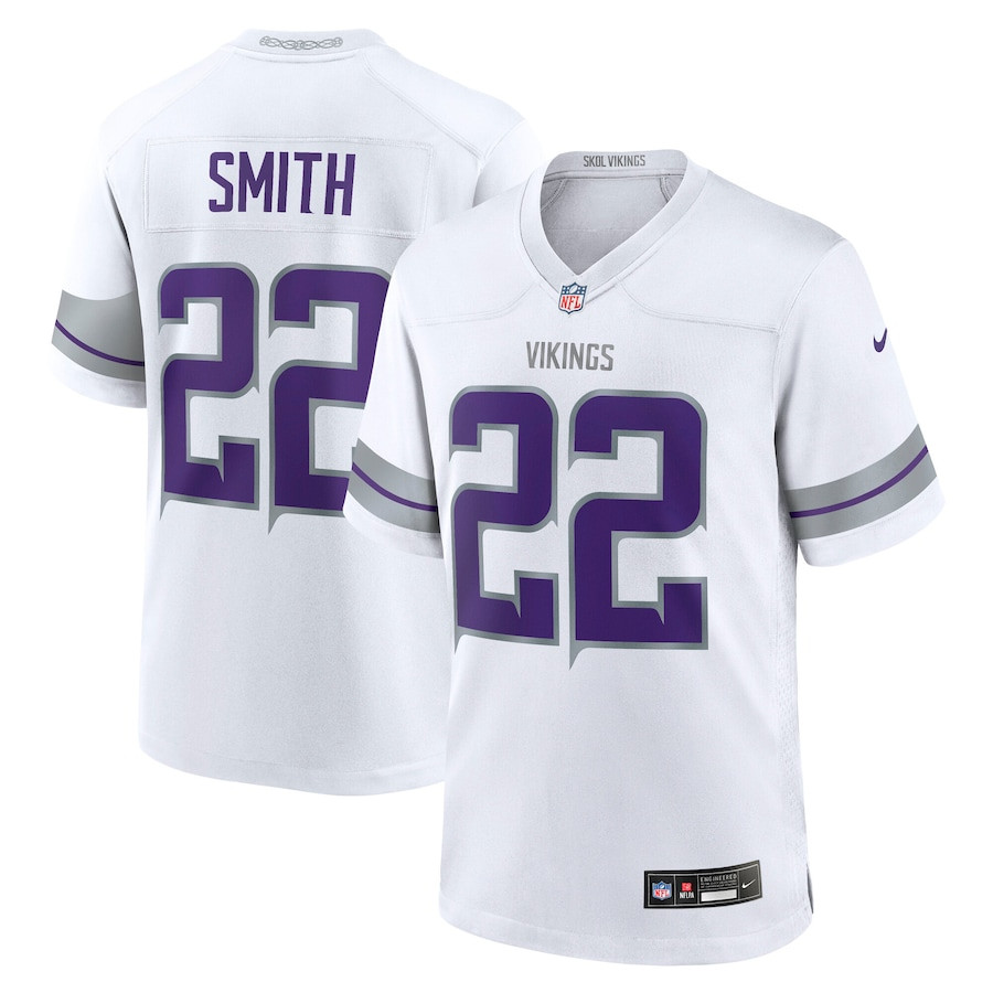 Harrison Smith 22 Minnesota Vikings Alternate Game Men Jersey - White Js1440