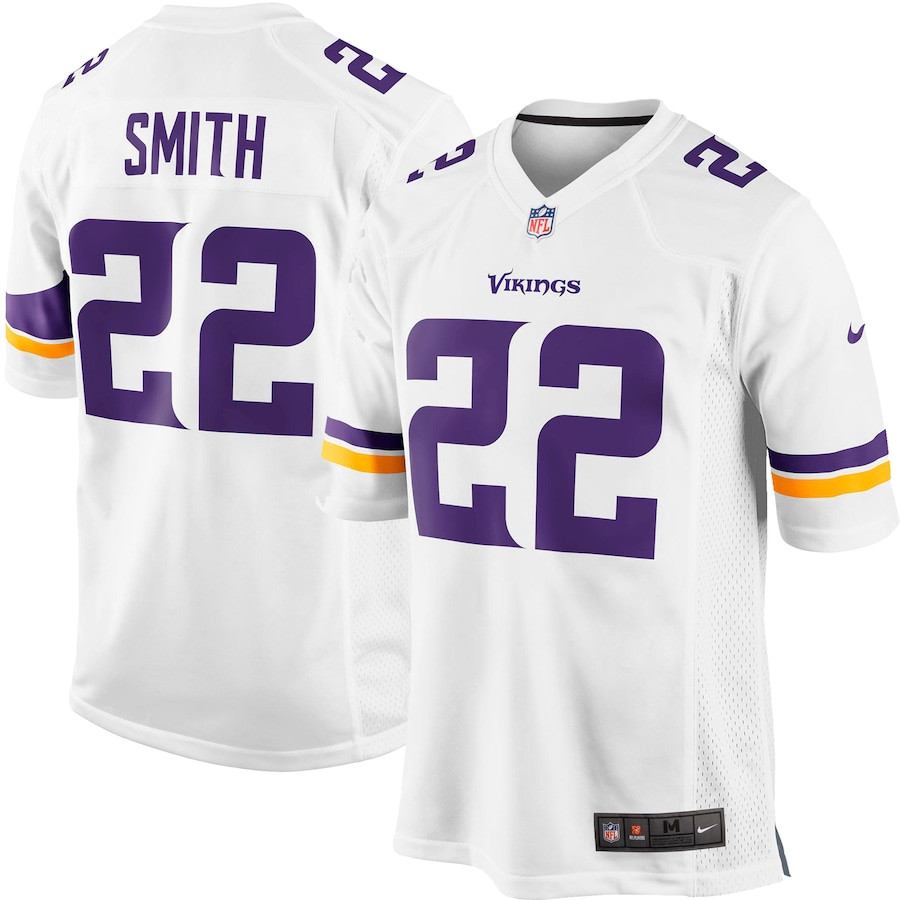 Harrison Smith 22 Minnesota Vikings Youth Game Jersey - White Js1340