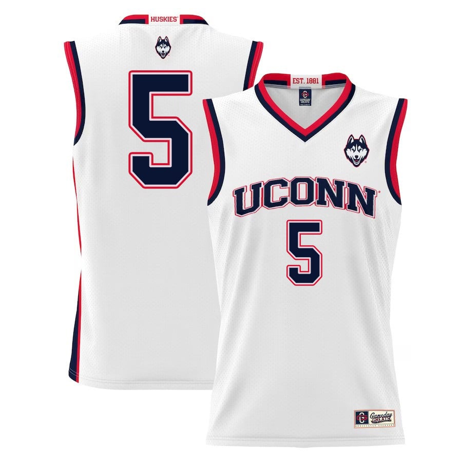 Hassan Diarra 5 Uconn Huskies Basketball Men Jersey - White