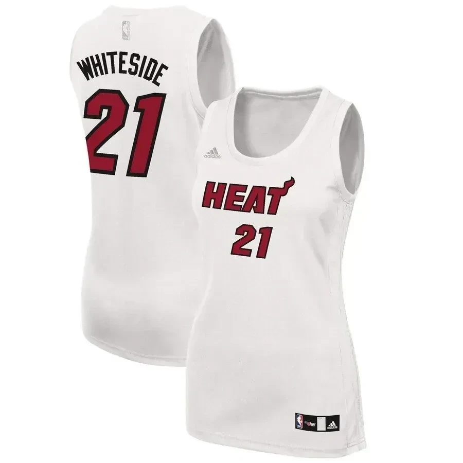 Hassan Whiteside Miami Heat Women's Fashion Jersey - White