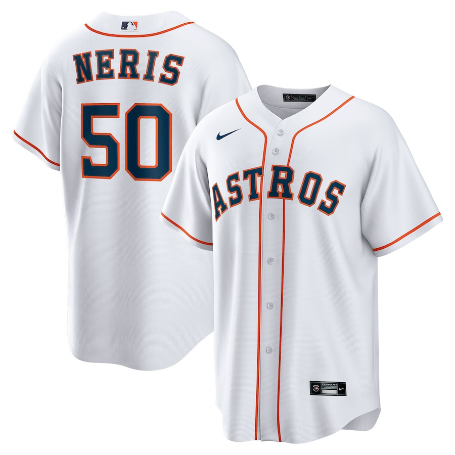 H?ctor Neris 50 Houston Astros Home Men Jersey - White