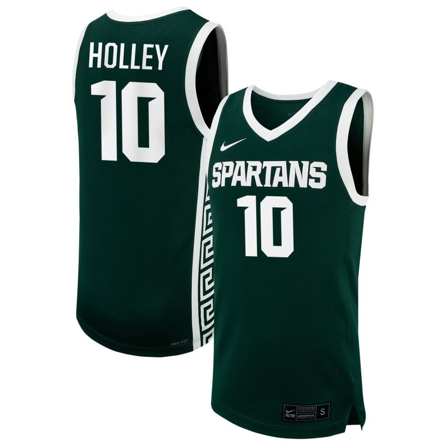 Helen Holley 10 Michigan State Spartans Unisex Nil Women's Basketball Jersey - Green