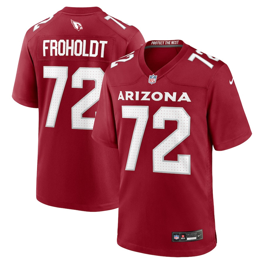 Hjalte Froholdt 72 Arizona Cardinals Team Game Men Jersey - Cardinal Js1338
