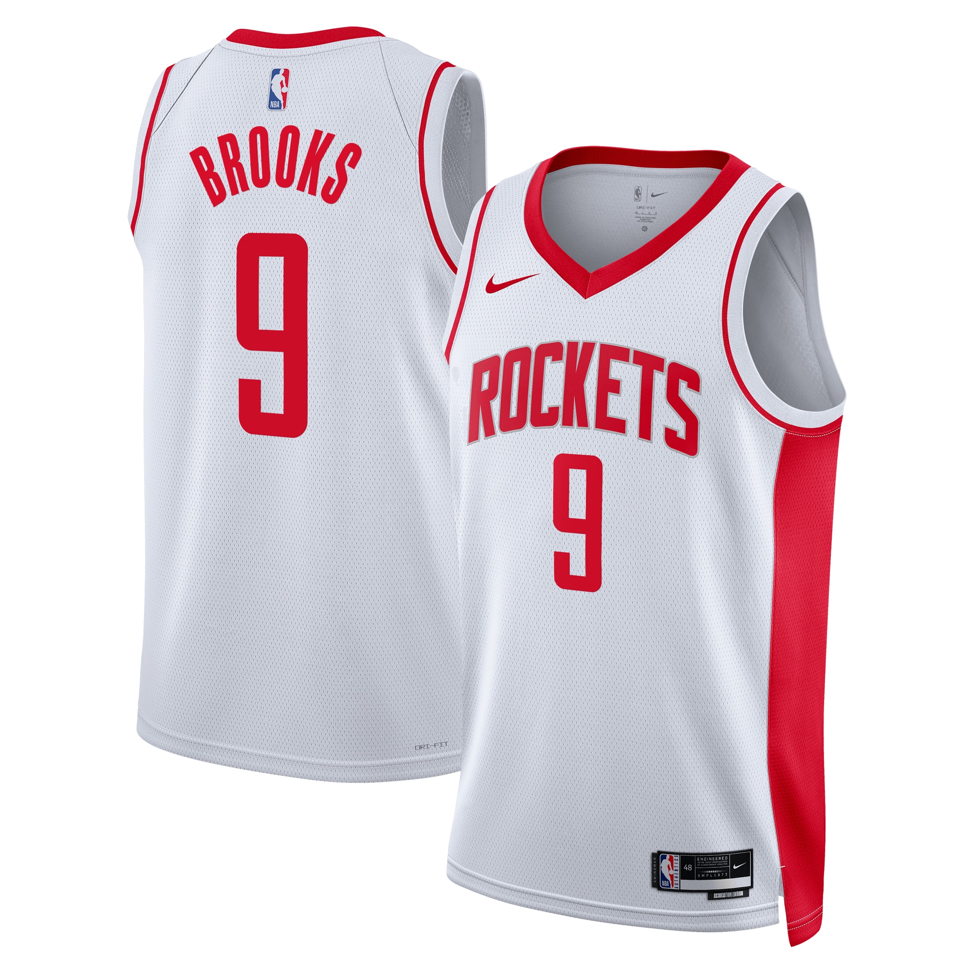 Houston Rockets Association Edition Swingman Jersey - White - Dillon Brooks - Unisex