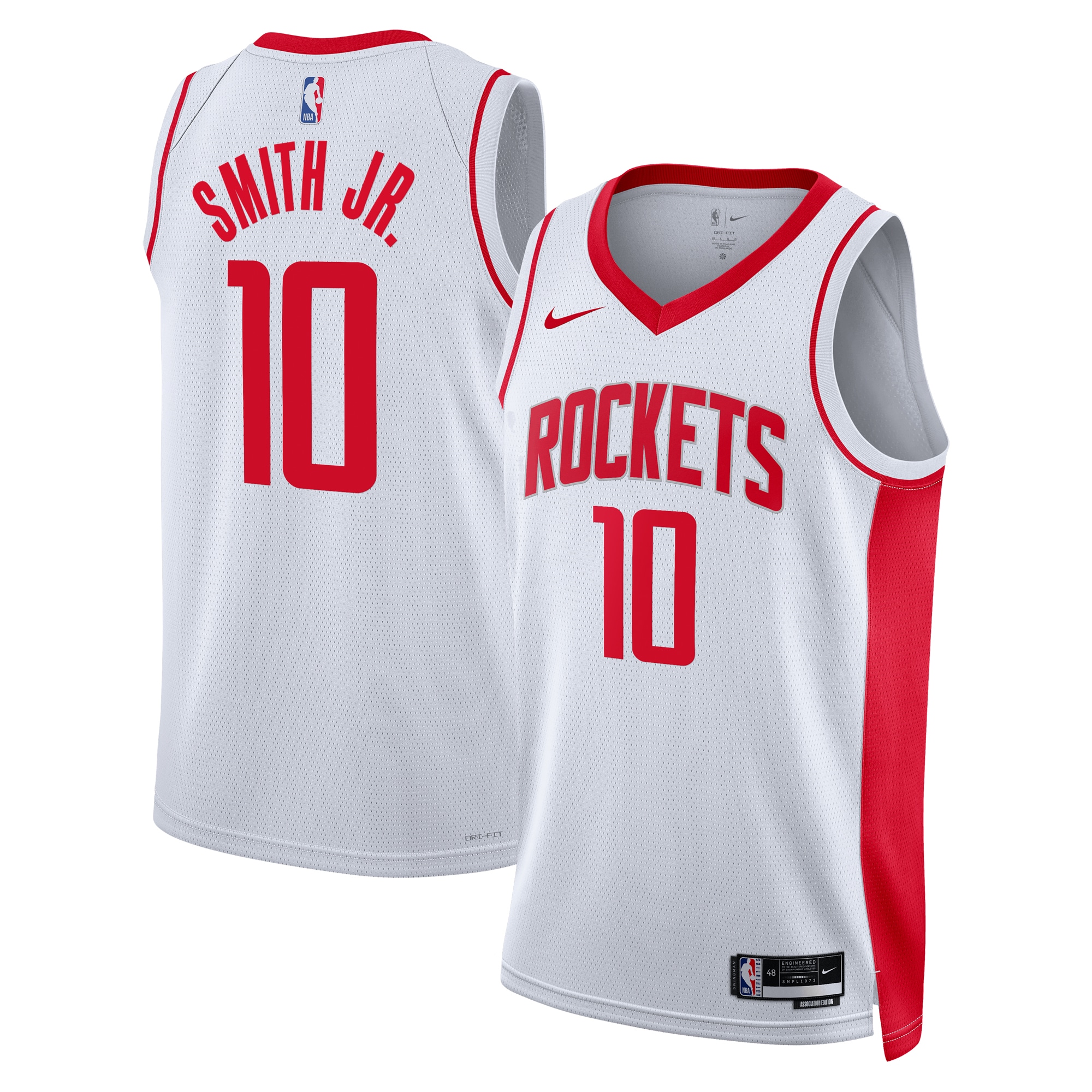 Houston Rockets Association Edition Swingman Jersey - White - Jabari Smith Jr. - Unisex