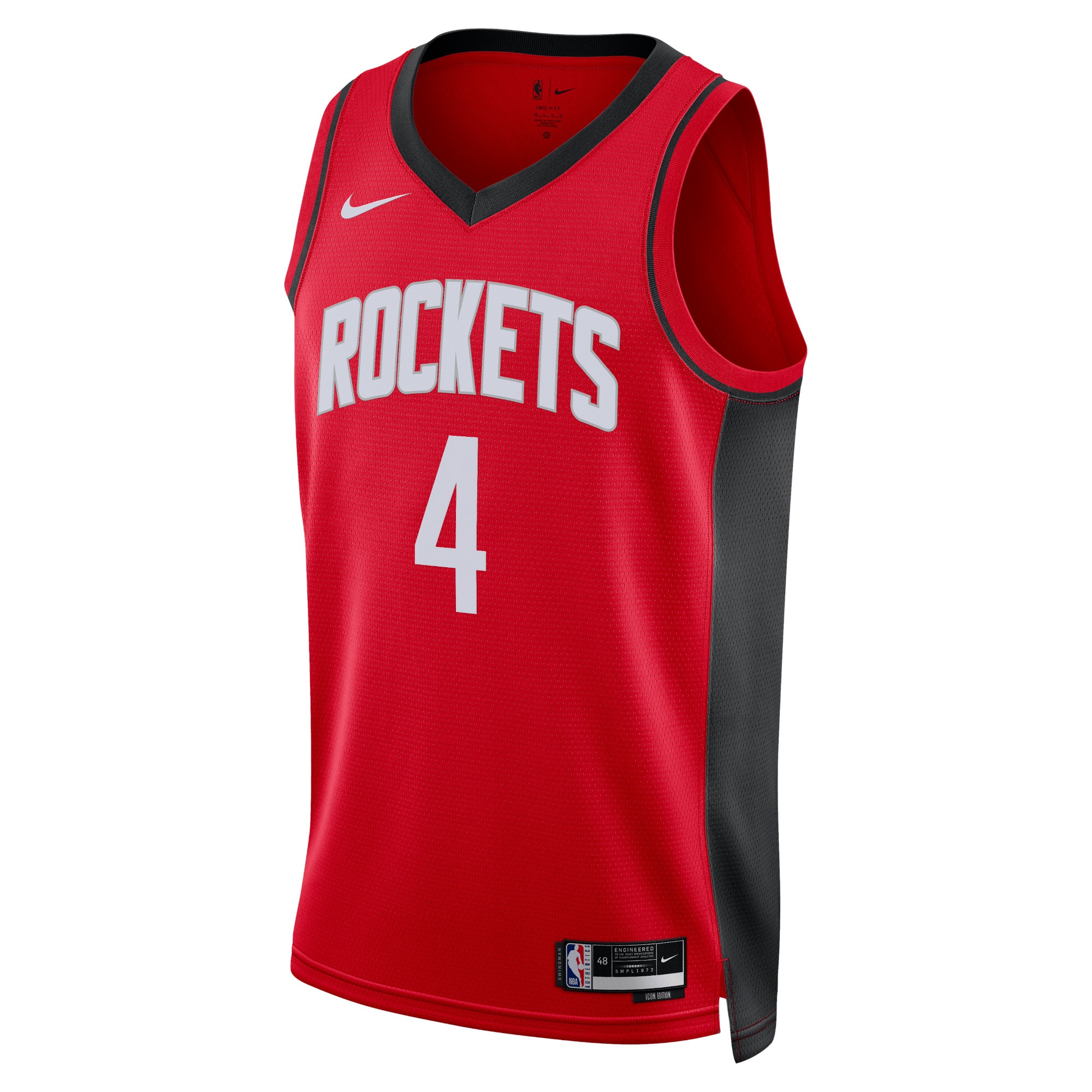 Houston Rockets Icon Edition Swingman Jersey - Red - Jalen Green - Unisex