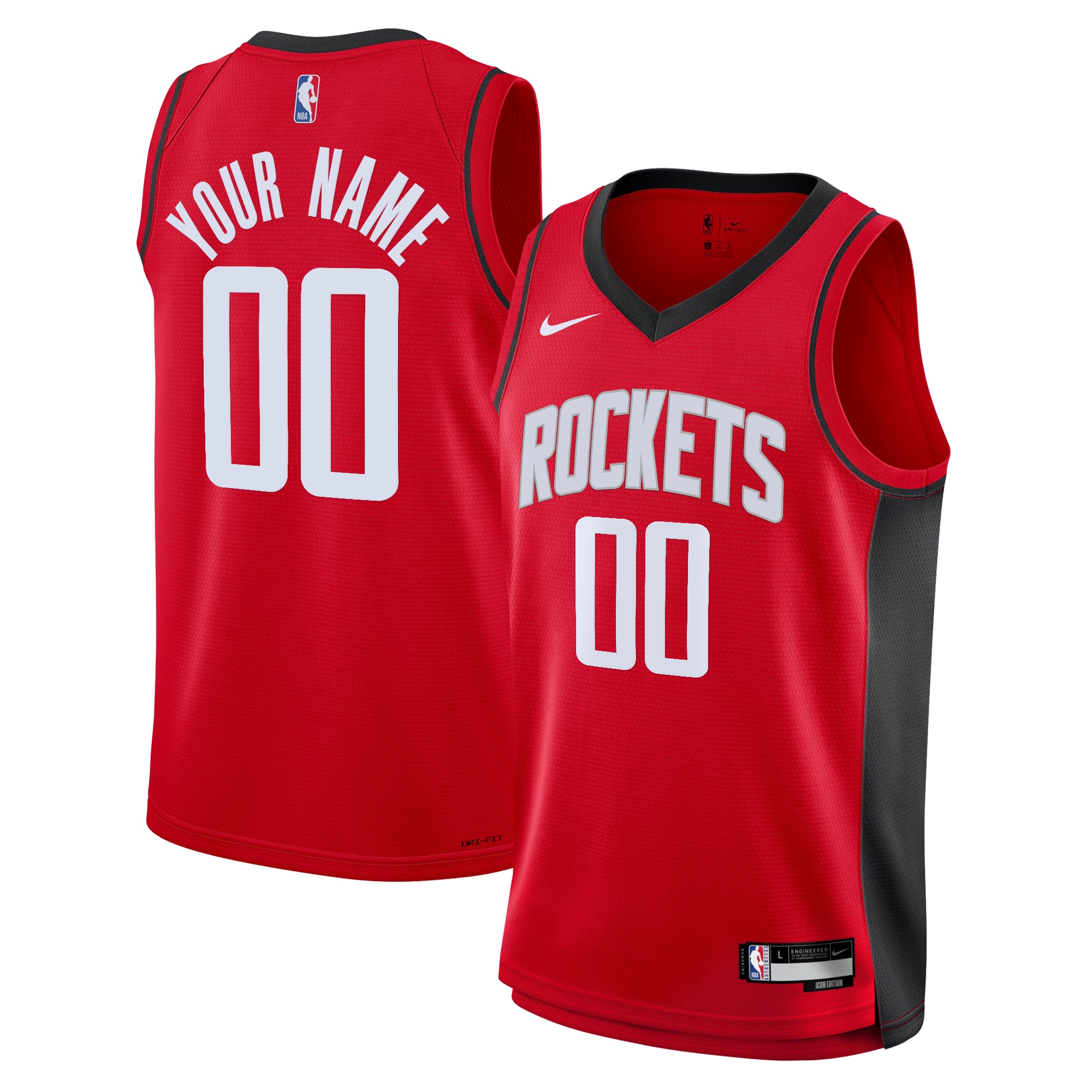 Houston Rockets Icon Swingman Jersey - Custom - Youth