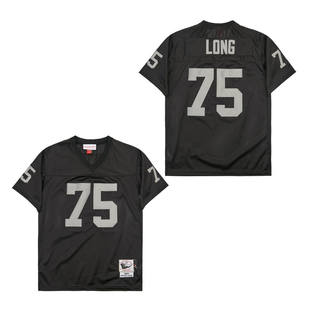 Howie Long 75 Las Vegas Raiders Throwback Men Jersey - Black Js7843