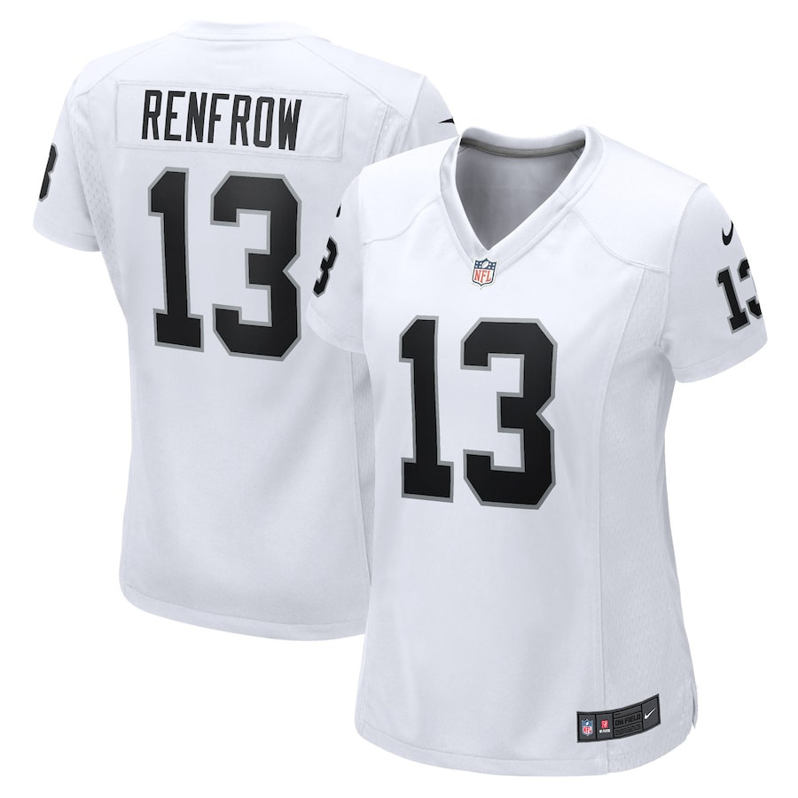 Hunter Renfrow 13 Las Vegas Raiders Women Game Jersey - White Js4082
