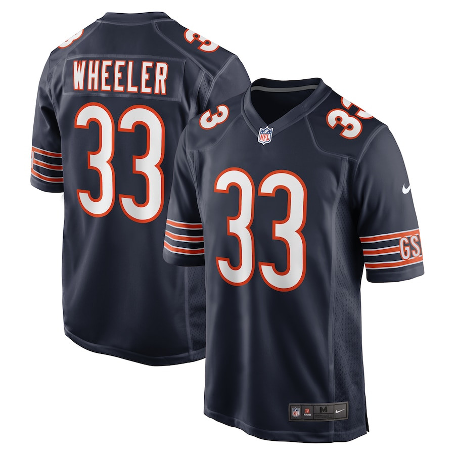 Ian Wheeler 33 Chicago Bears Game Men Jersey - Navy Js8592