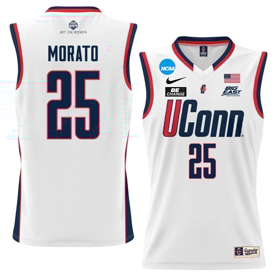 Ice Brady 25 Uconn Huskies 2024 Women's Basketball Jersey - White, Unisex Jersey