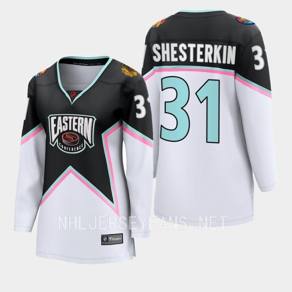 Igor Shesterkin 31 New York Rangers Black 2023 All-star Eastern Conference Jersey Women