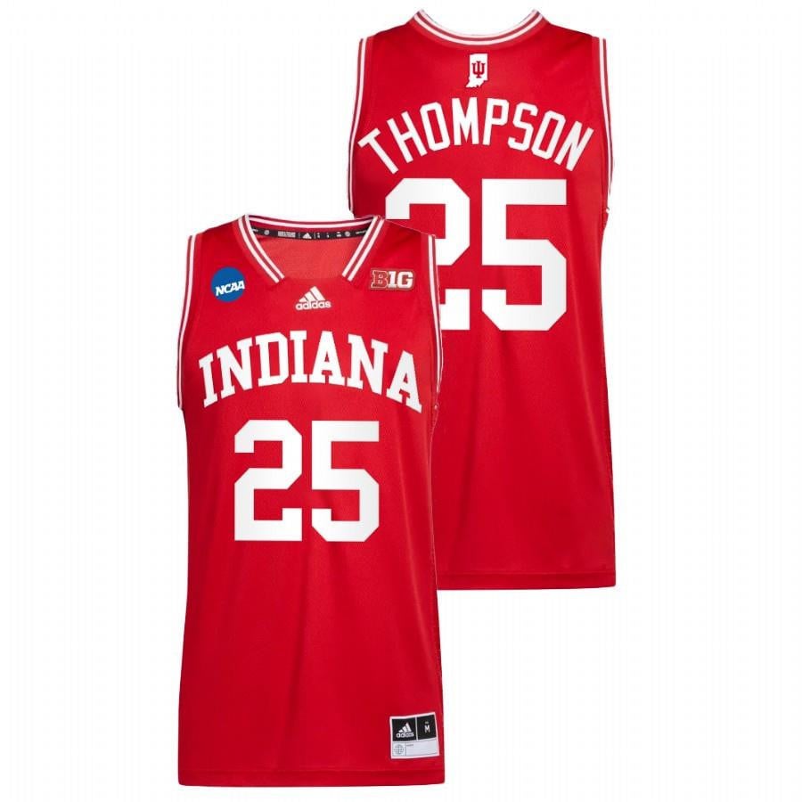 Indiana Hoosiers Race Thompson Red 2022 March Madness Basketball Men Jersey