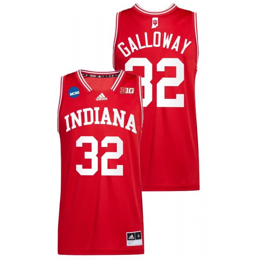 Indiana Hoosiers Trey Galloway Red 2022 March Madness Basketball Men Jersey