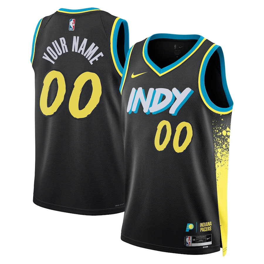 Indiana Pacers 2023/24 Swingman Jersey Customized - City Edition - Black