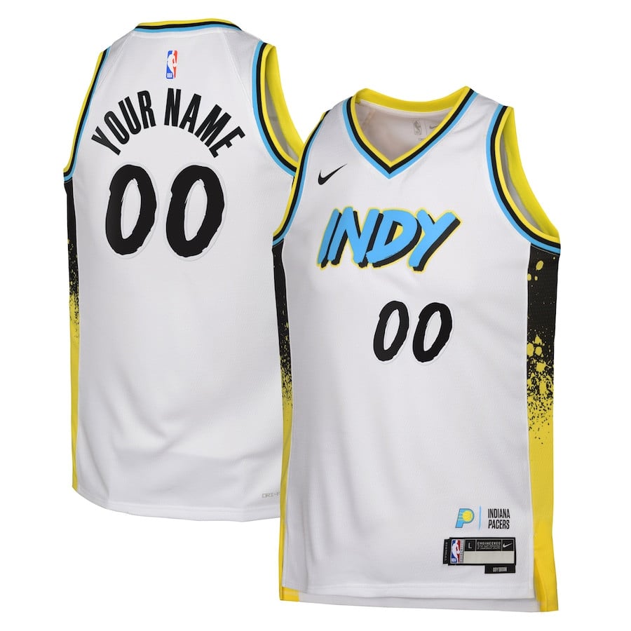 Indiana Pacers 2024/25 Swingman Custom Youth Jersey - City Edition - White
