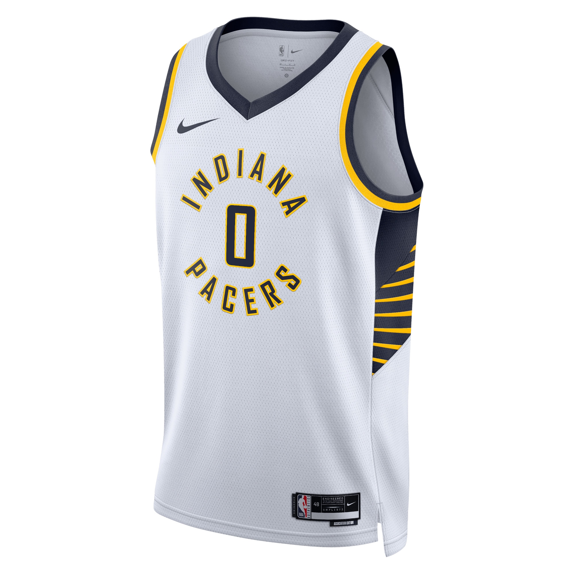 Indiana Pacers Association Edition Swingman Jersey - White - Tyrese Haliburton - Unisex