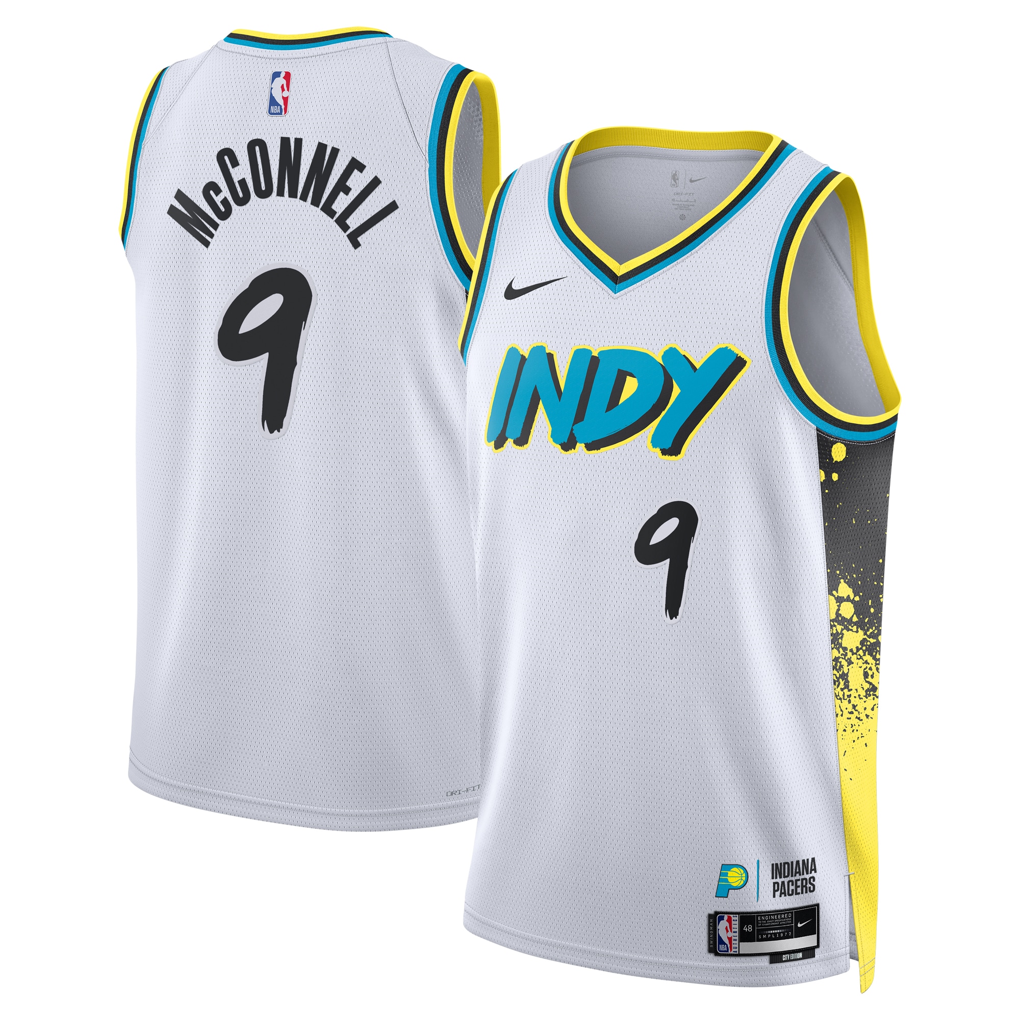 Indiana Pacers City Edition Swingman Jersey 2024 - White - T.j. Mcconnell - Unisex