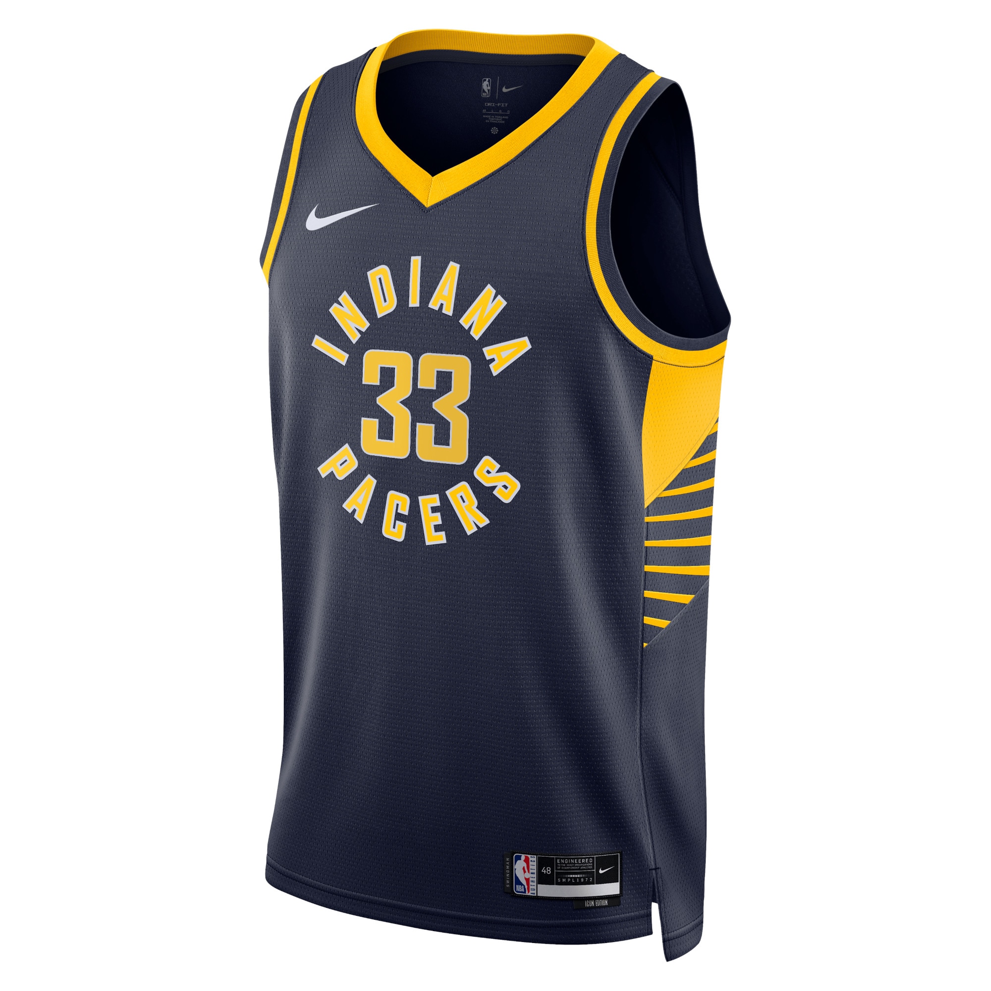 Indiana Pacers Icon Edition Swingman Jersey - Navy - Myles Turner - Unisex