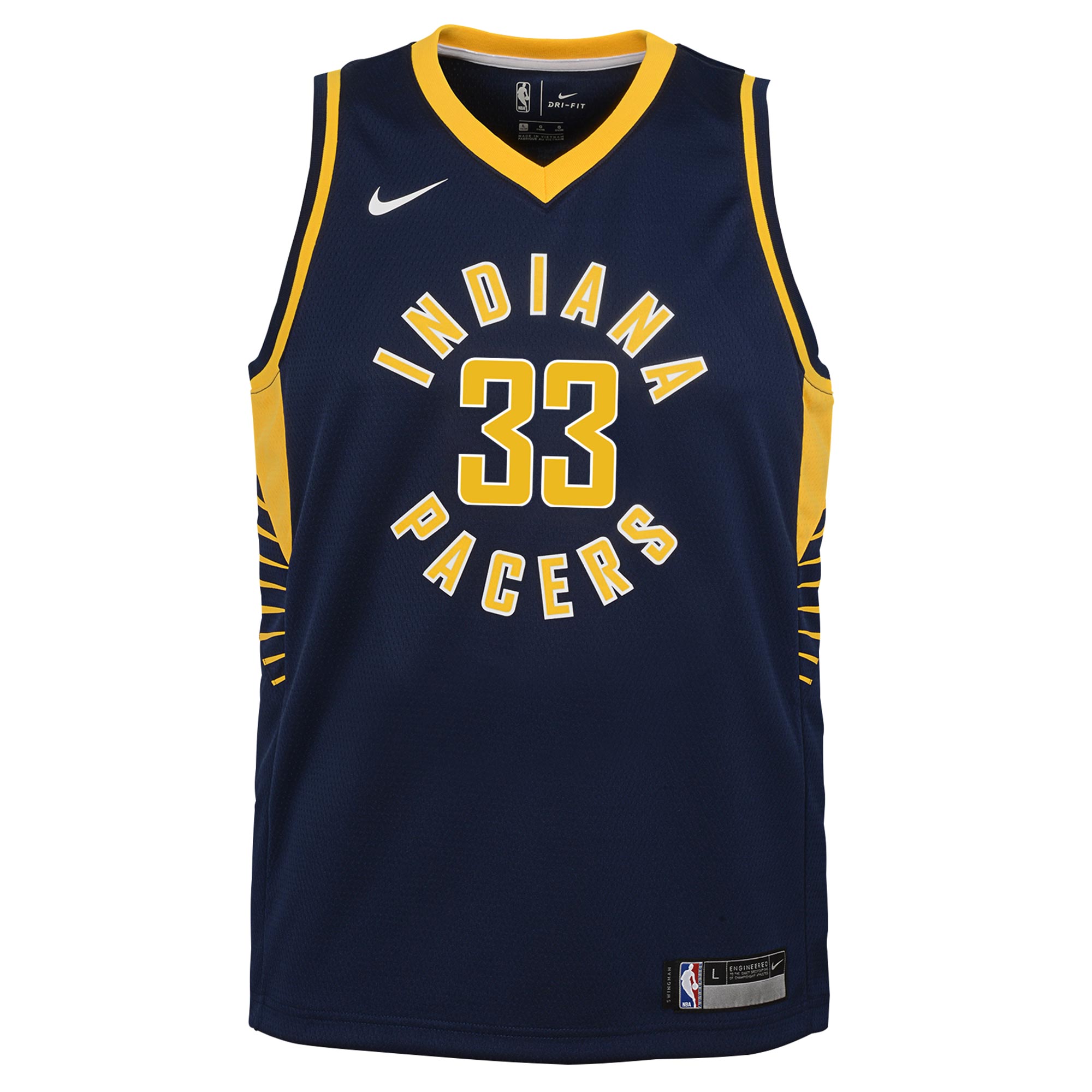 Indiana Pacers Icon Edition Swingman Jersey - Navy - Myles Turner - Youth