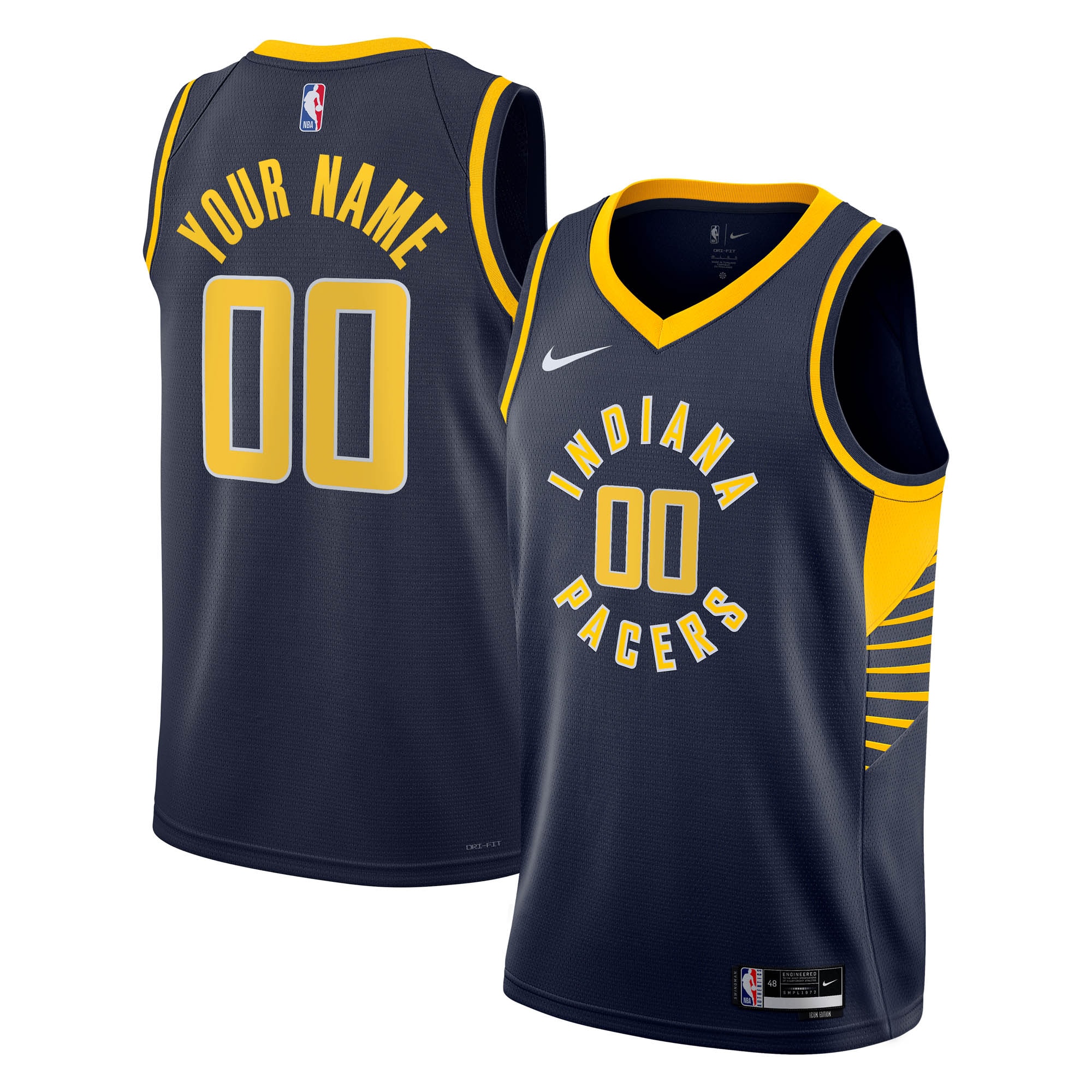 Indiana Pacers Icon Swingman Jersey - Custom - Youth