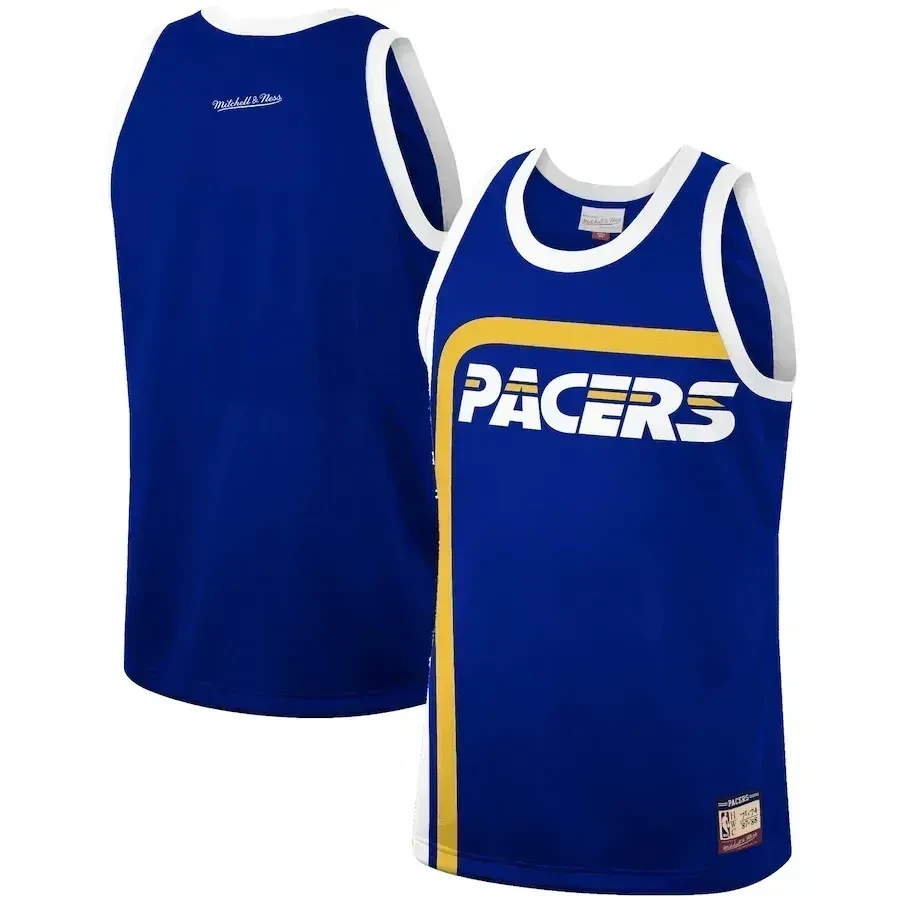 Indiana Pacers Mitchell & Ness Hardwood Classics Team Heritage Fashion Jersey - Royal