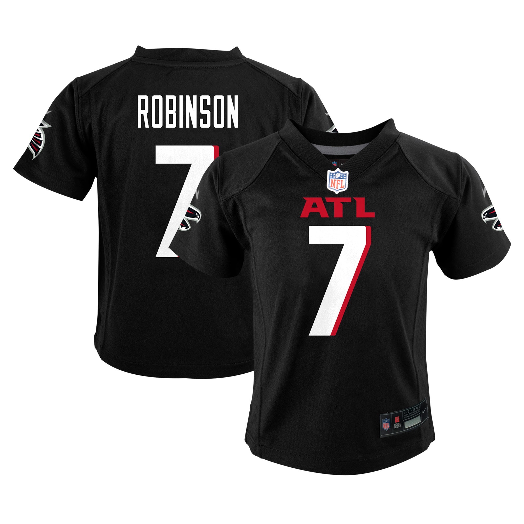 Infant Atlanta Falcons Bijan Robinson Black Team Player Game Jersey Js4999