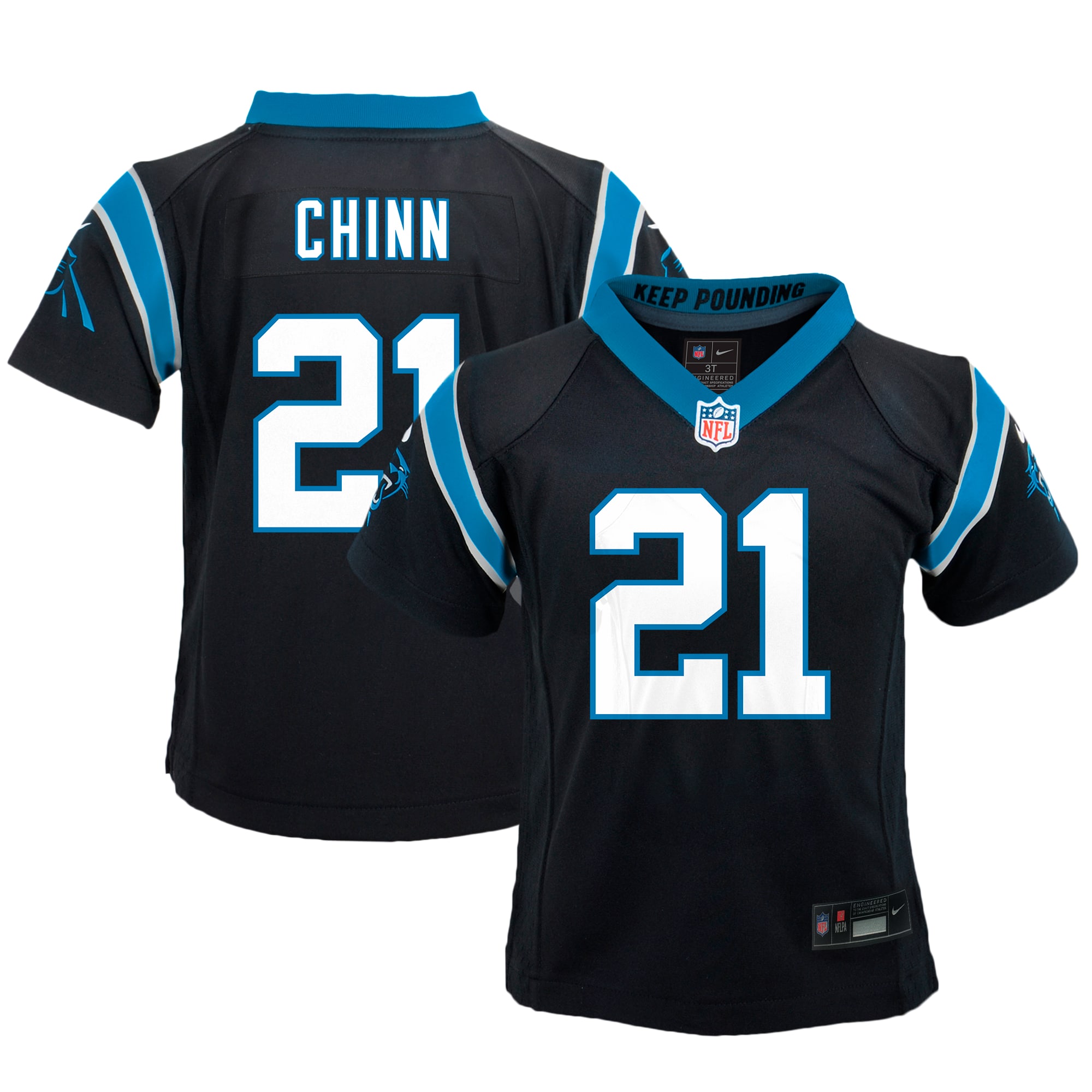 Infant Carolina Panthers Jeremy Chinn Black Game Jersey Js7037