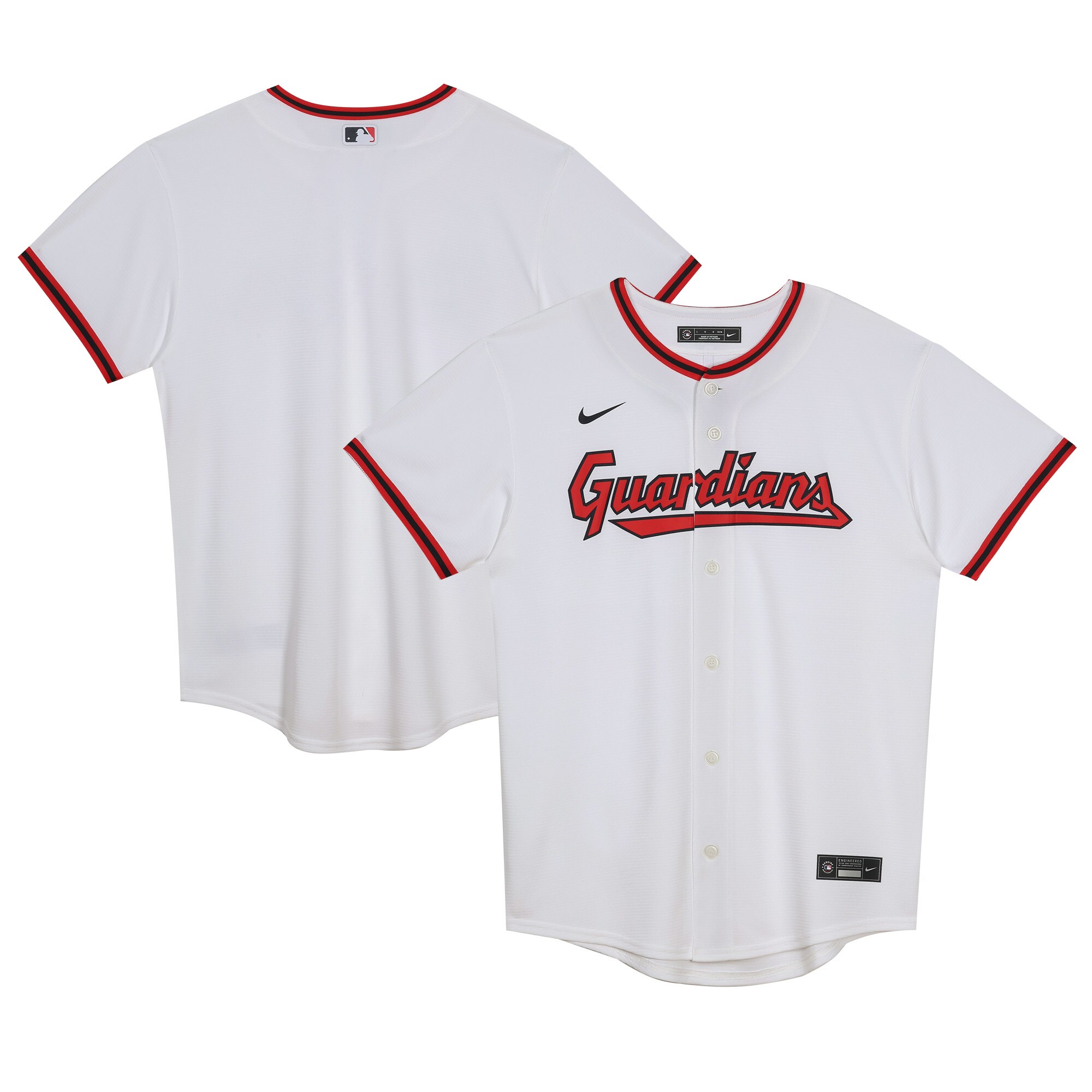 Infant Cleveland Guardians White Home Blank Jersey