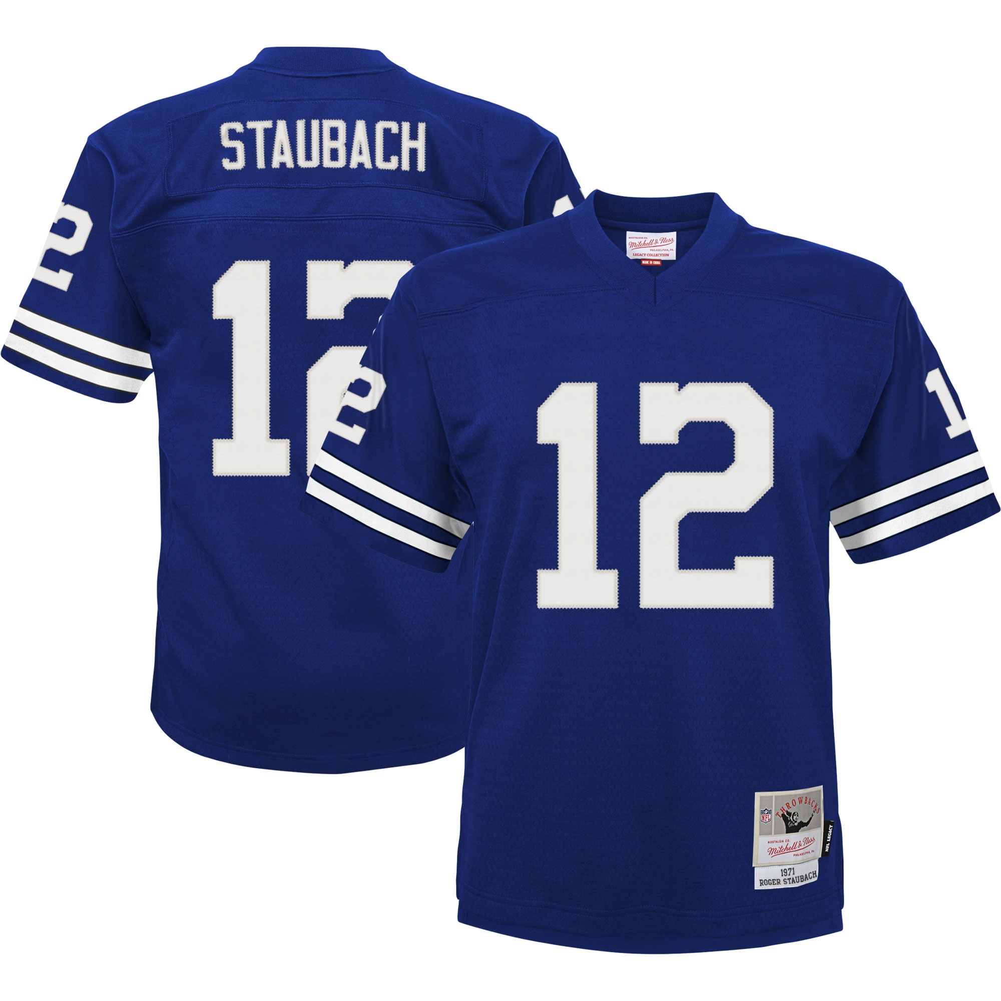 Infant Dallas Cowboys Roger Staubach Mitchell & Ness Navy 1971 Retired Legacy Jersey Js9657