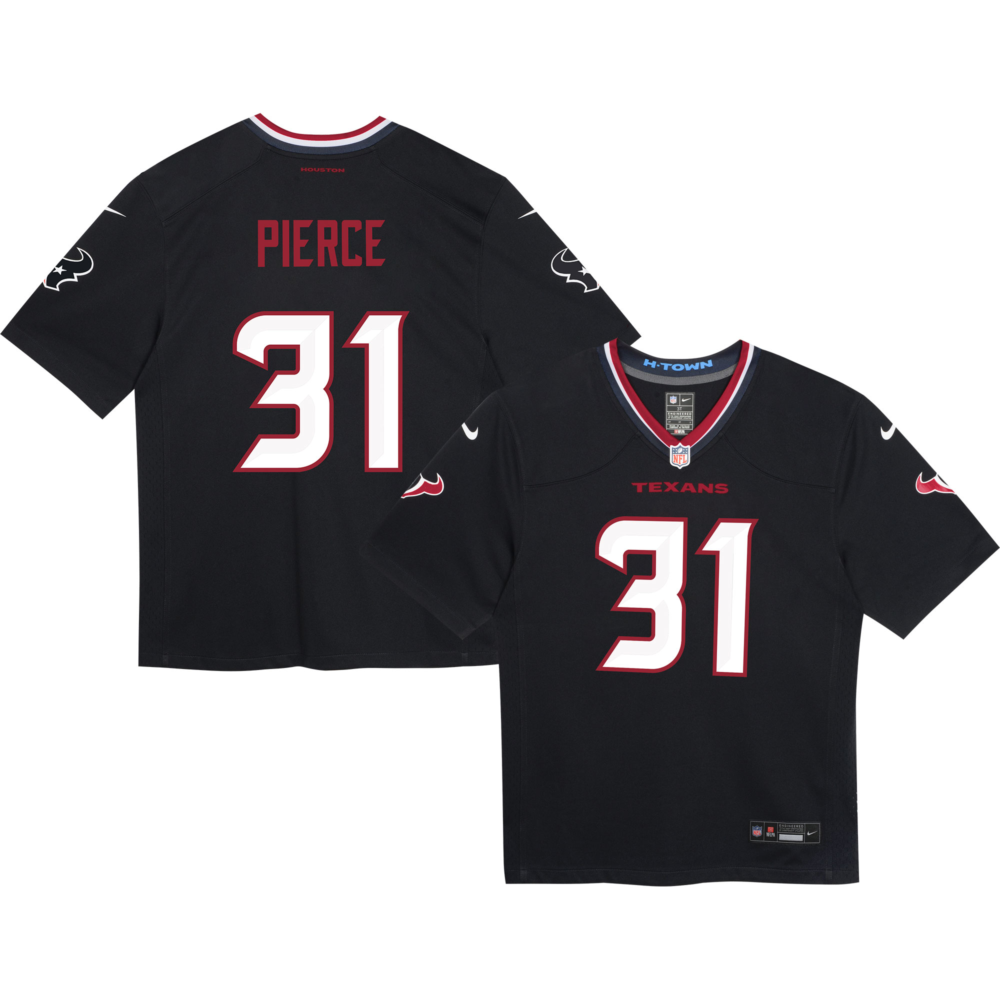 Infant Houston Texans Dameon Pierce Navy Game Jersey Js6388