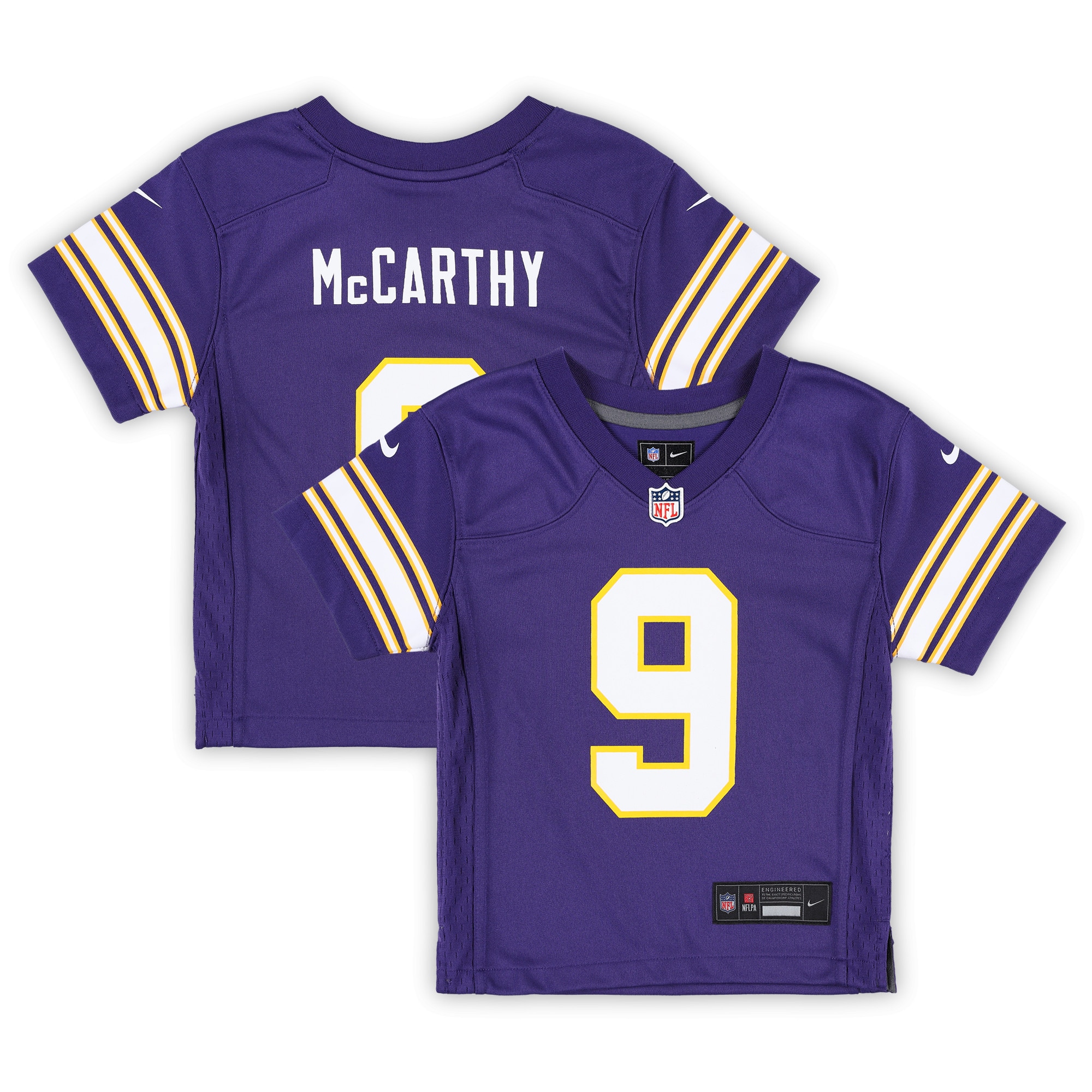 Infant Minnesota Vikings J.j. Mccarthy Purple Alternate Player Game Jersey Js9231