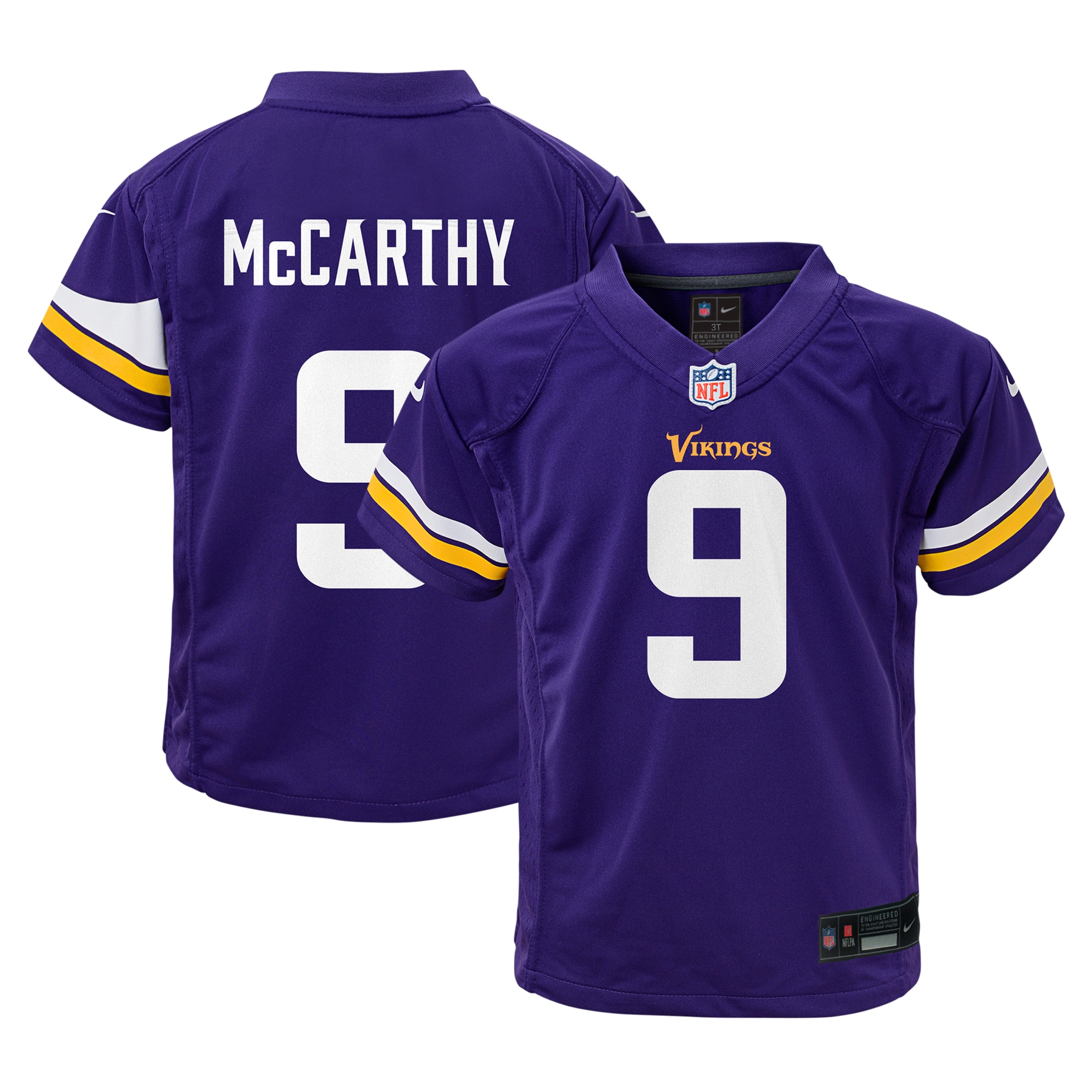 Infant Minnesota Vikings J.j. Mccarthy Purple Team Player Game Jersey Js4667
