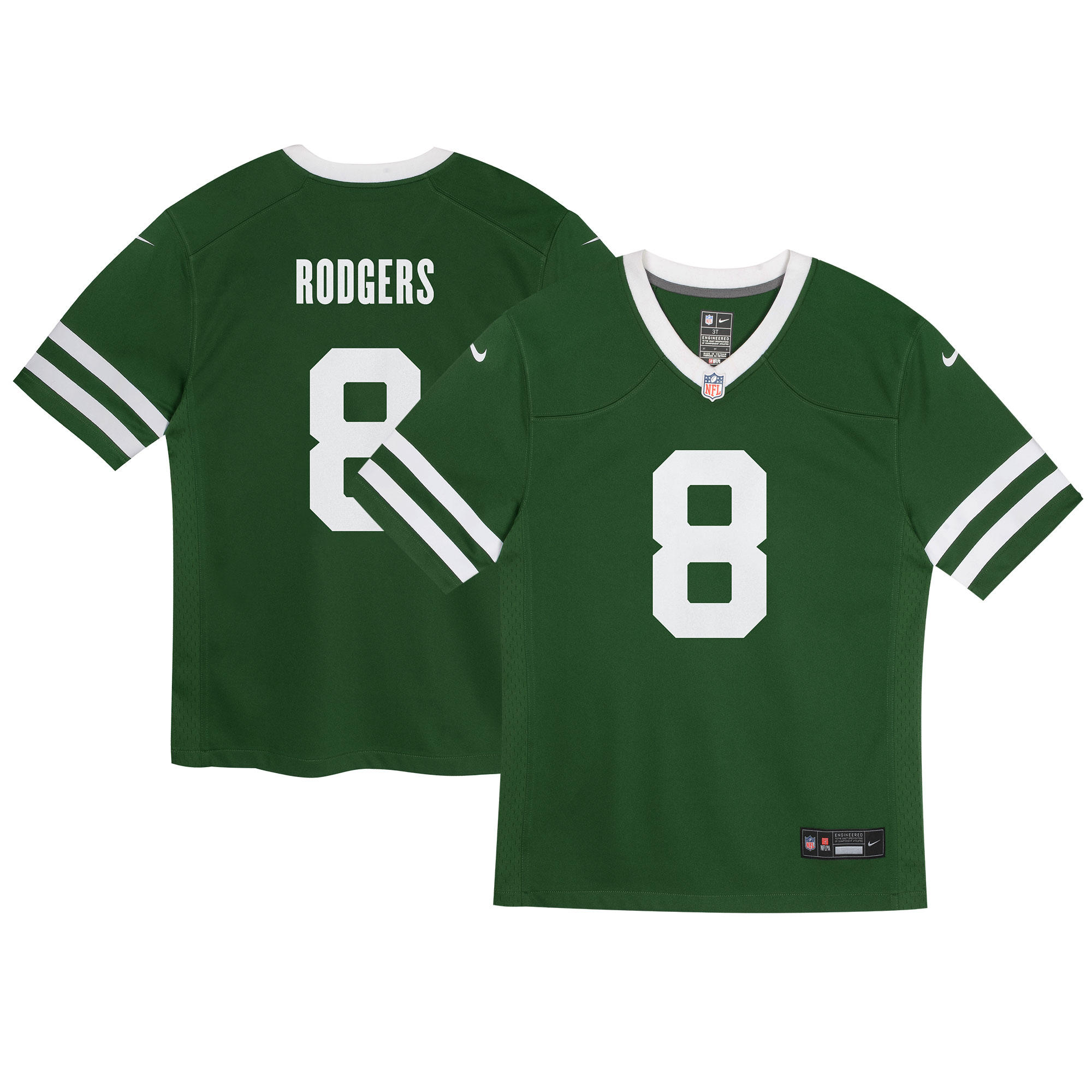 Infant New York Jets Aaron Rodgers Legacy Green Game Jersey Js6633