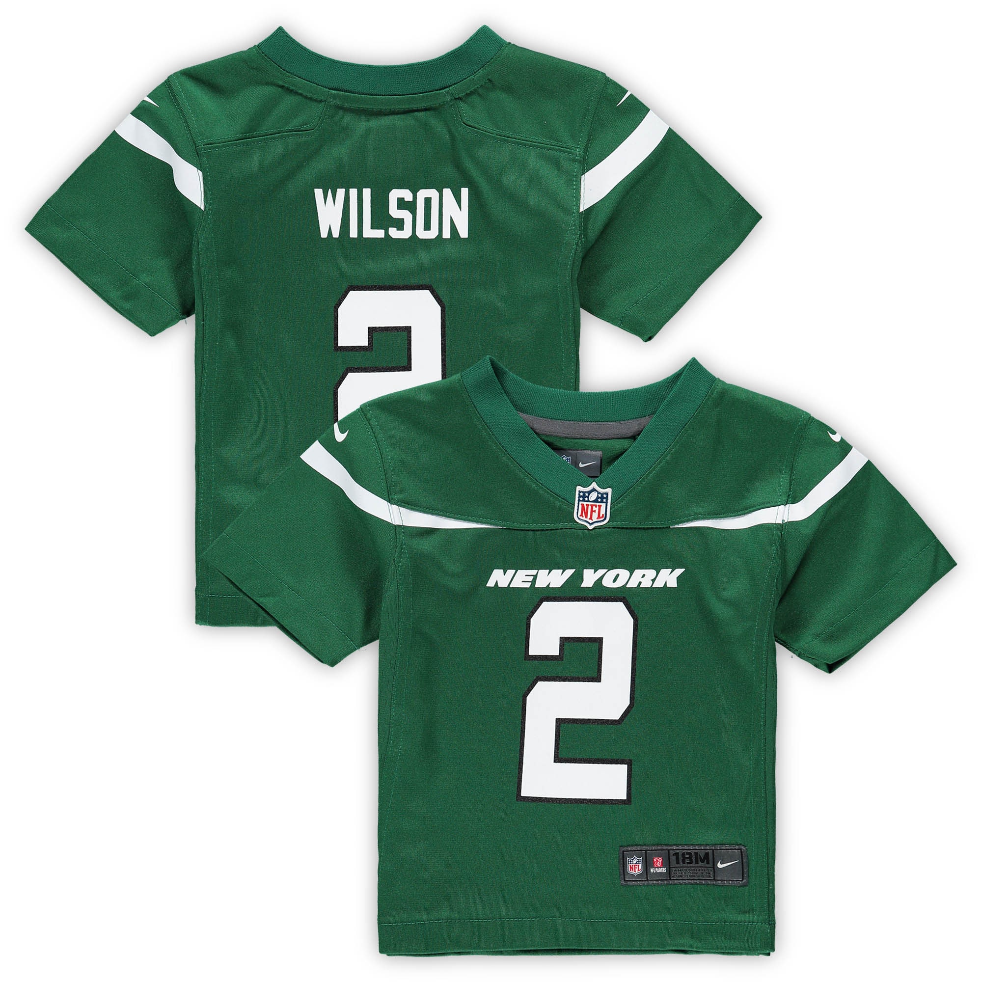 Infant New York Jets Zach Wilson Gotham Green Game Jersey Js8746