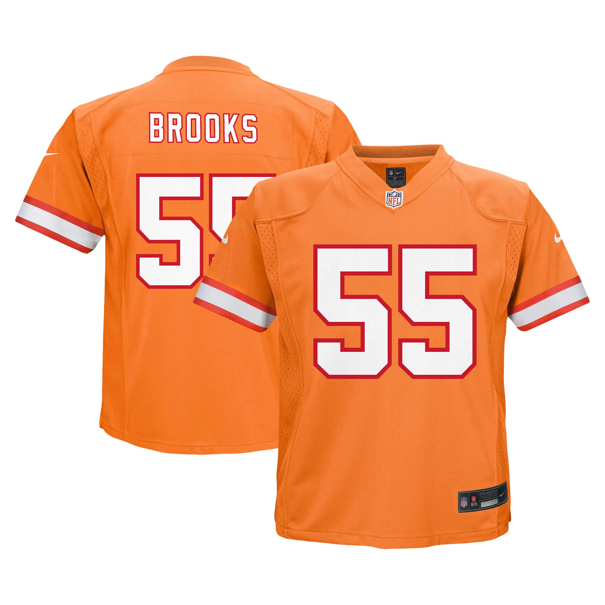 Infant Tampa Bay Buccaneers Derrick Brooks Orange Retired Player Game Jersey Js5243
