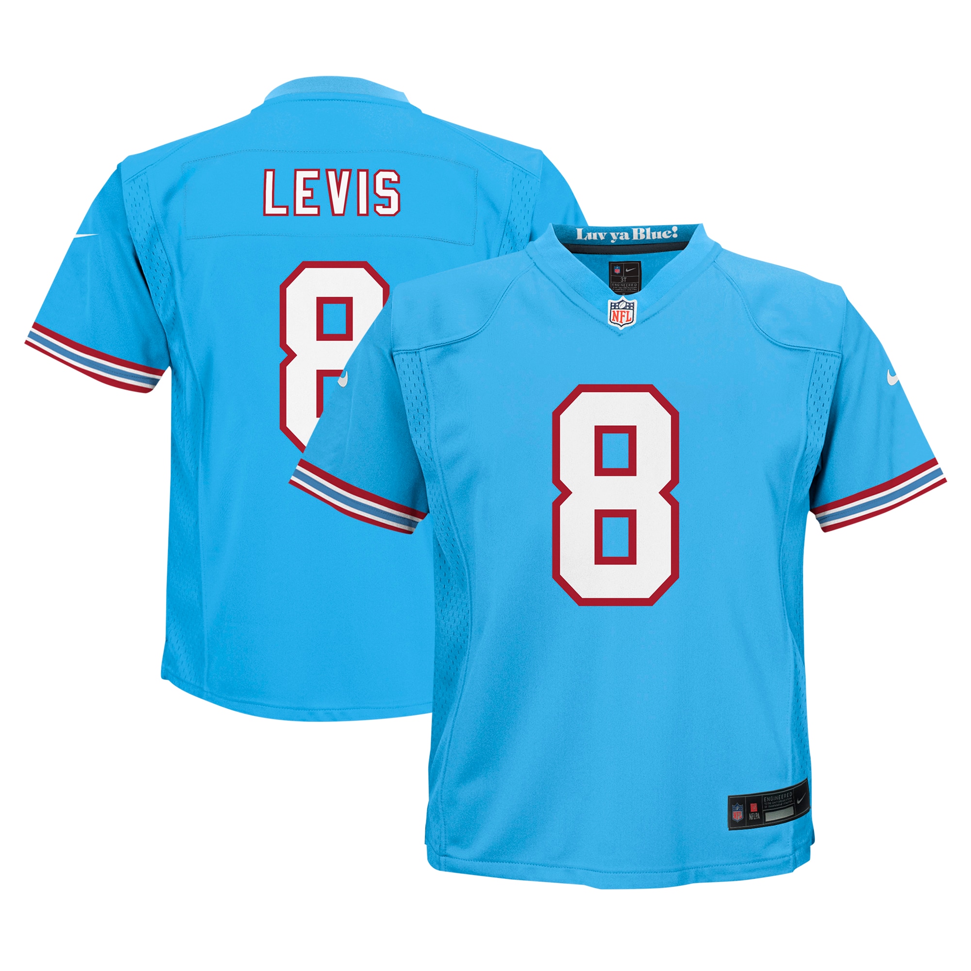 Infant Tennessee Titans Will Levis Light Blue Alternate Player Game Jersey Js2835