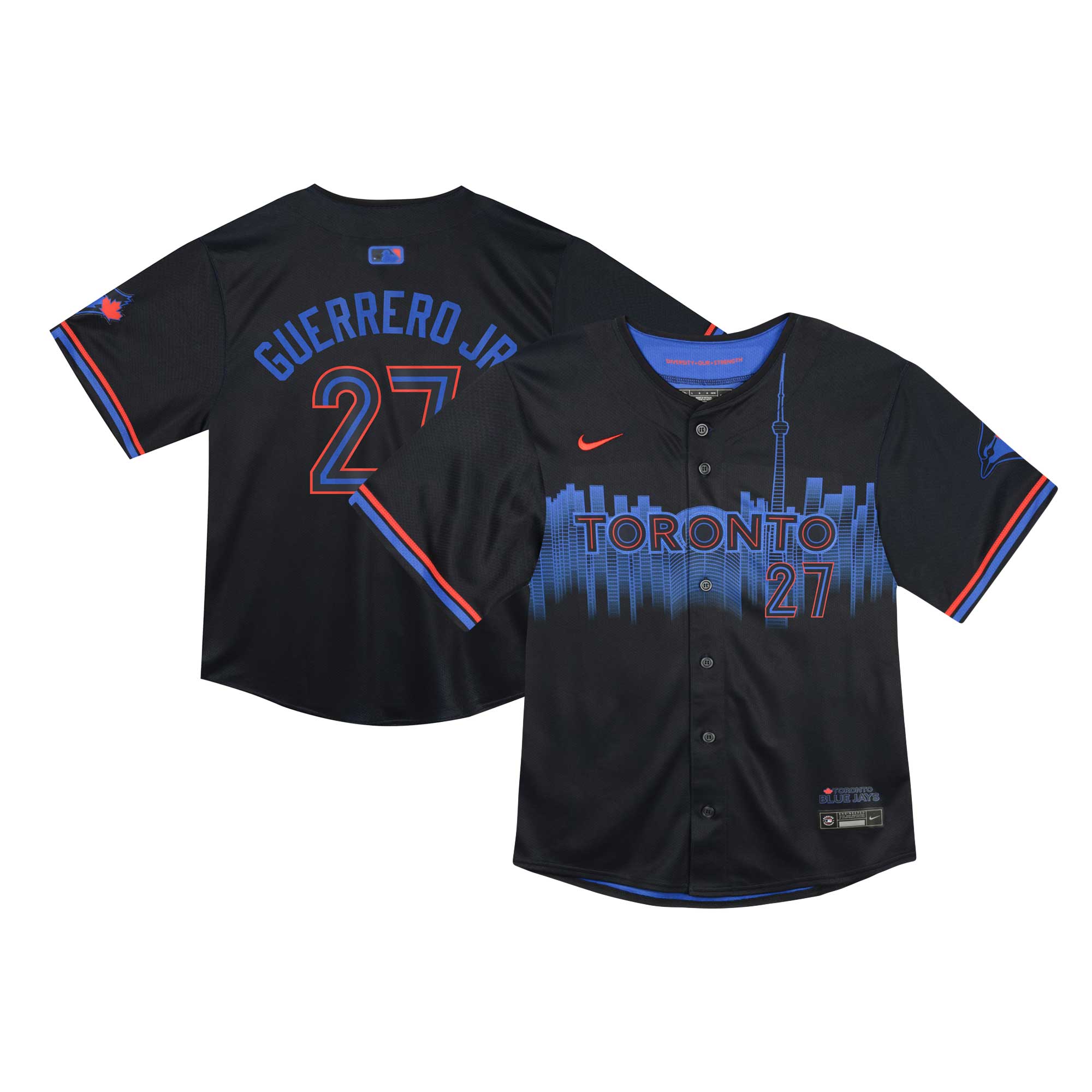 Infant Toronto Blue Jays Vladimir Guerrero Jr. Navy 2024 City Connect Limited Player Jersey
