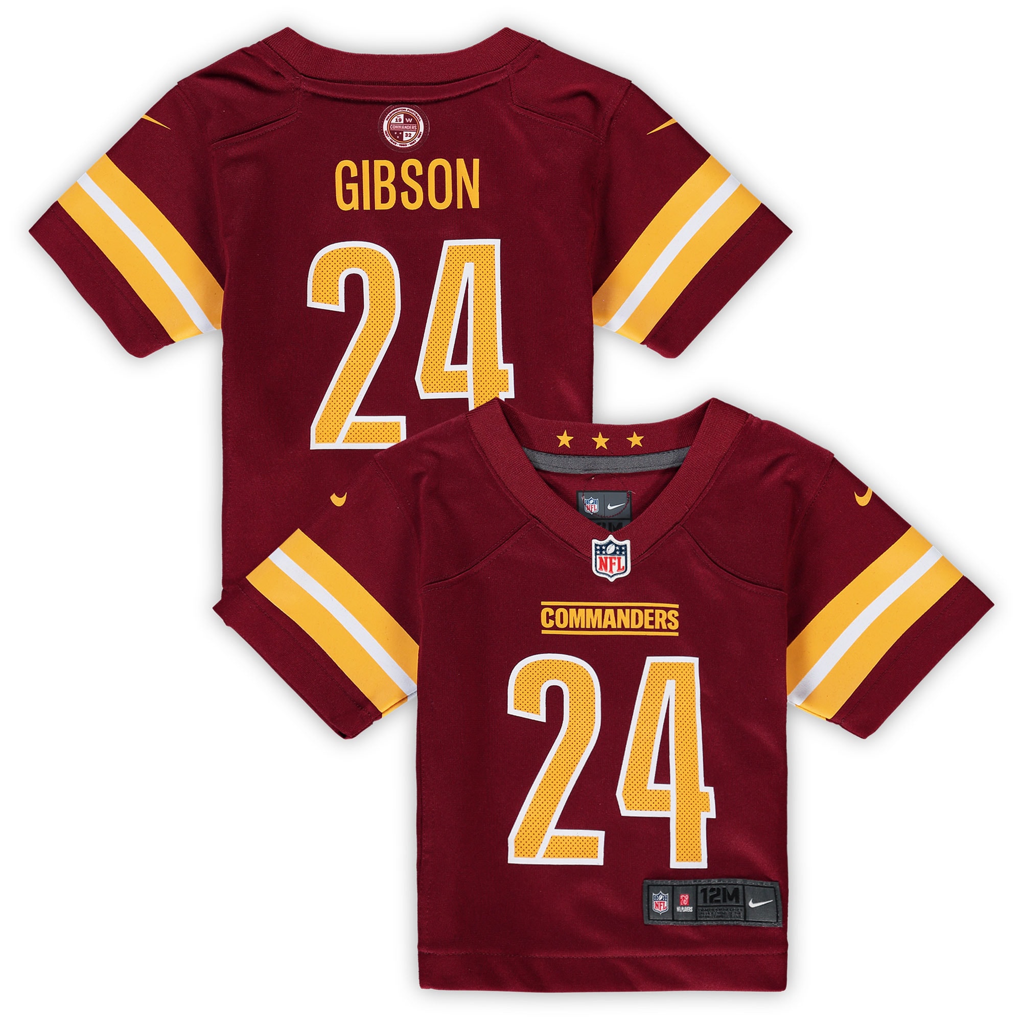 Infant Washington Commanders Antonio Gibson Burgundy Game Jersey Js9156