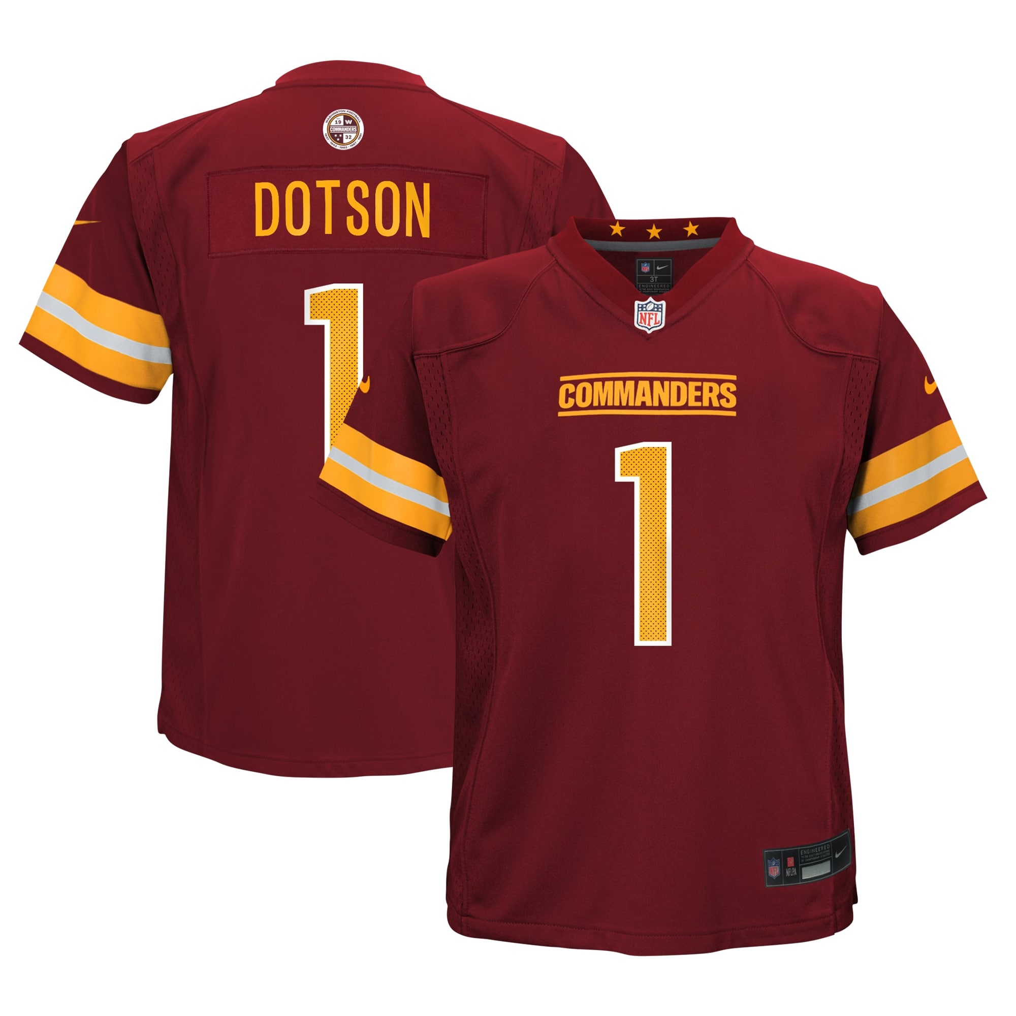 Infant Washington Commanders Jahan Dotson Burgundy Game Jersey Js5810