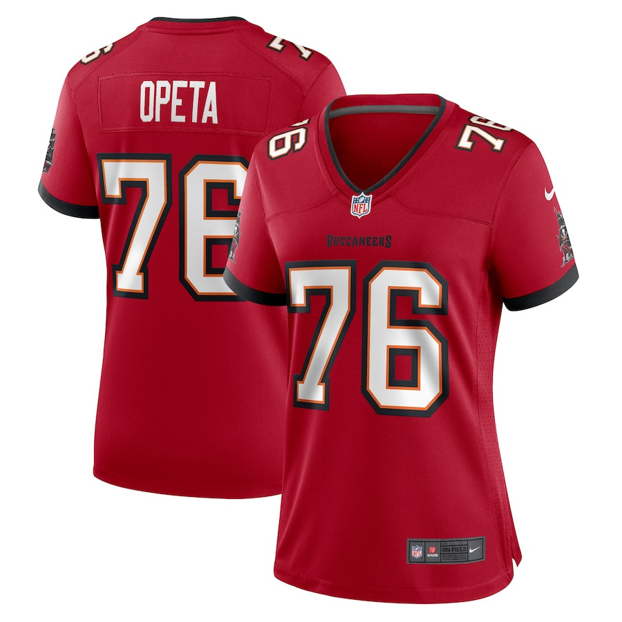 Iosua Opeta 76 Tampa Bay Buccaneers Women's Game Jersey - Red Js2550
