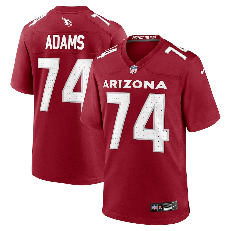 Isaiah Adams 74 Arizona Cardinals Team Game Men Jersey - Cardinal Js8564