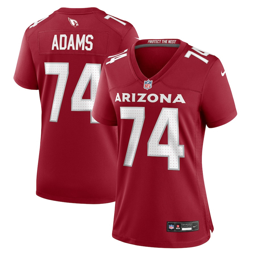 Isaiah Adams 74 Arizona Cardinals Women's Game Jersey - Cardinal Js9142