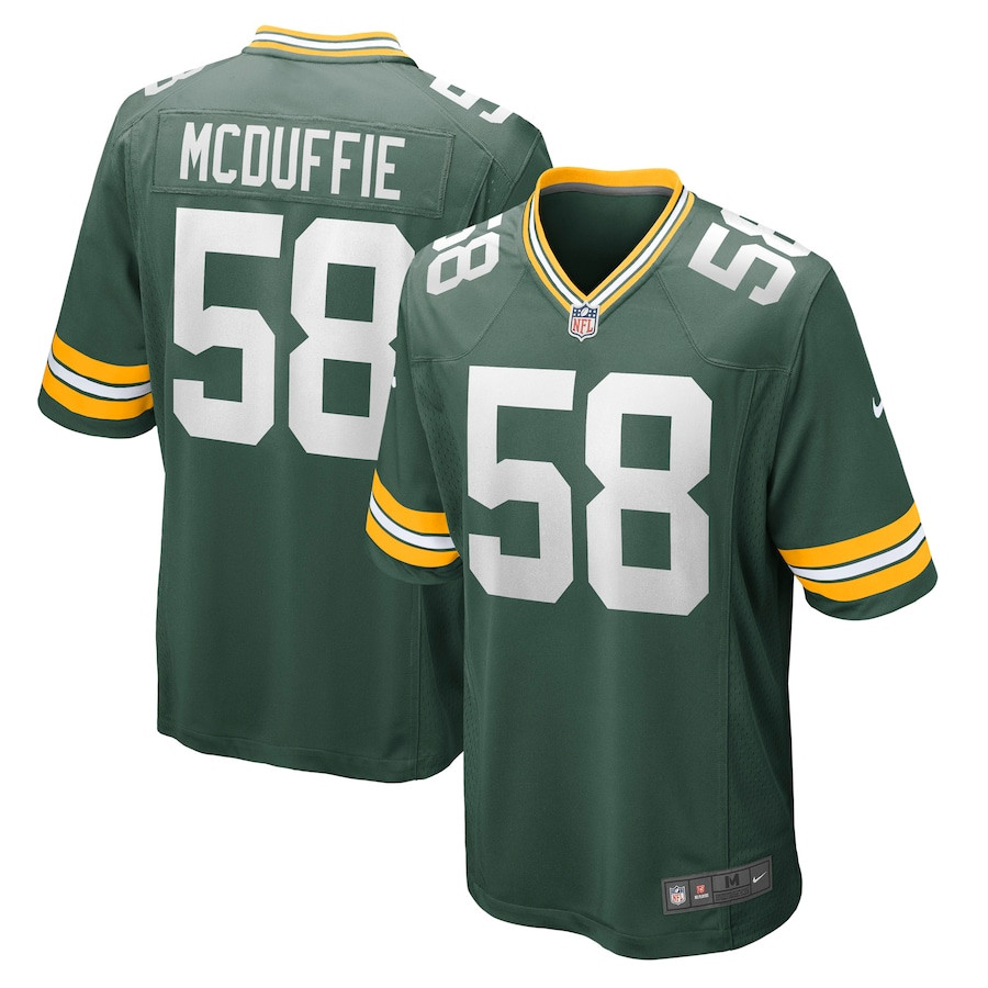 Isaiah Mcduffie 58 Green Bay Packers Men Game Jersey - Green Js6194