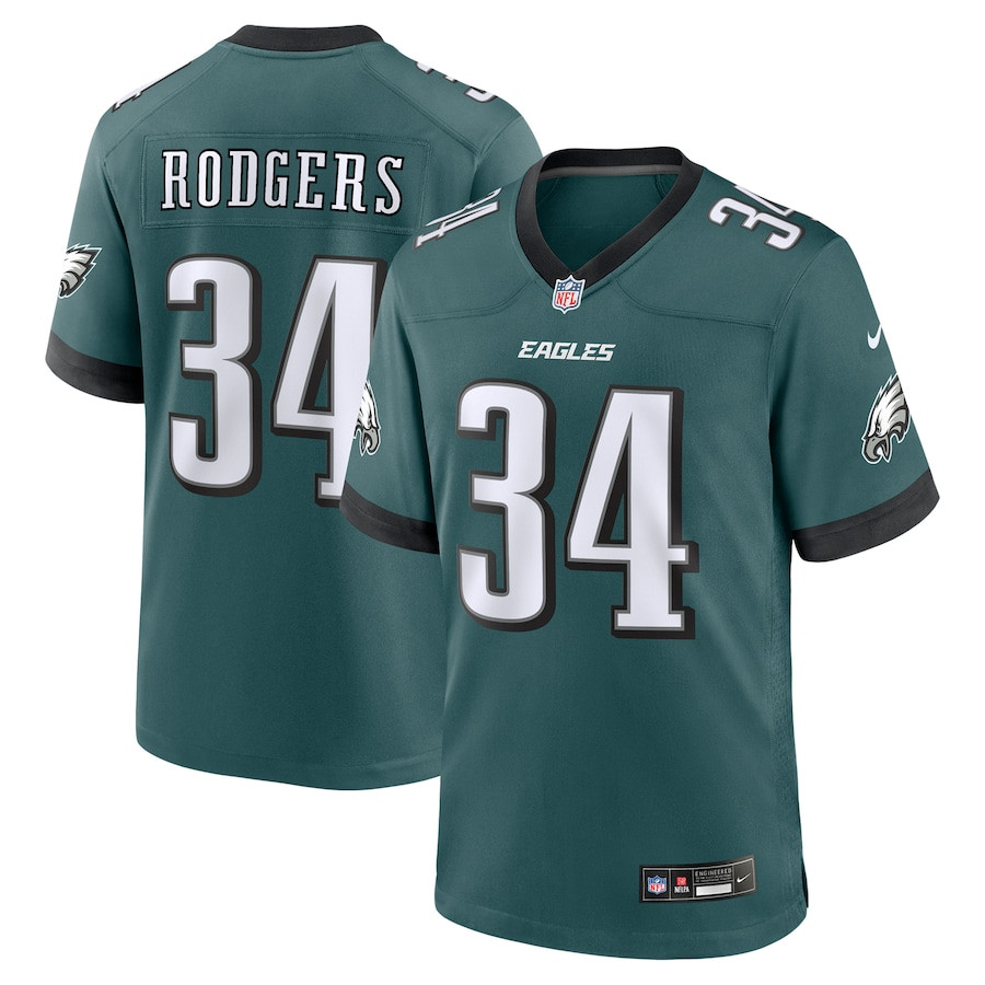 Isaiah Rodgers 34 Philadelphia Eagles Team Game Men Jersey - Midnight Green Js9959