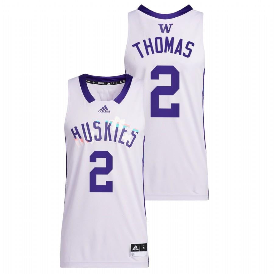 Isaiah Thomas 2 White Washington Huskies Basketball Honoring Black Excellence Jersey