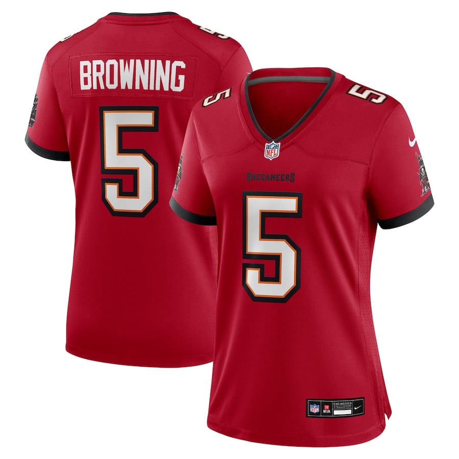 Jack Browning 5 Tampa Bay Buccaneers Women's Game Jersey - Red Js8801