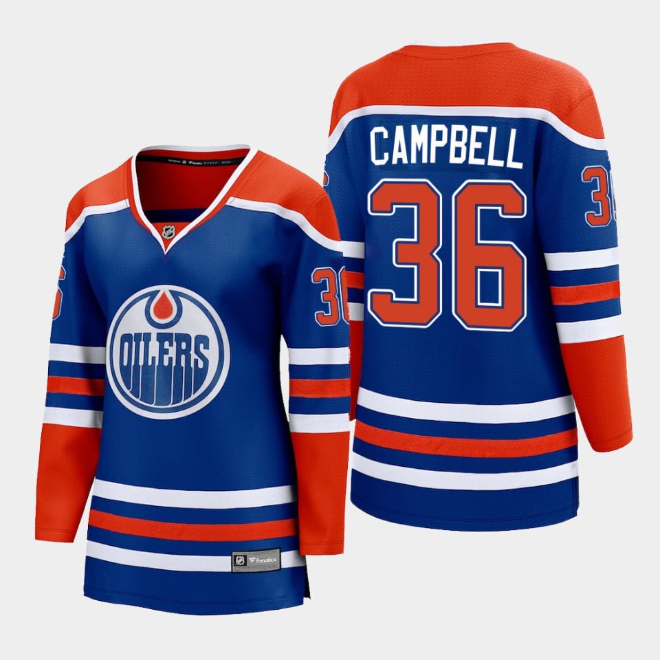 Jack Campbell 36 Edmonton Oilers Home Jersey - Women