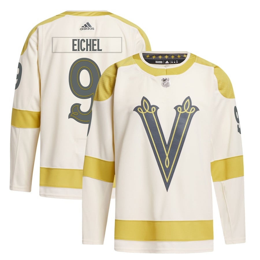 Jack Eichel 9 Vegas Golden Knights 2024 Nhl Winter Classic Primegreen Men Jersey - Cream